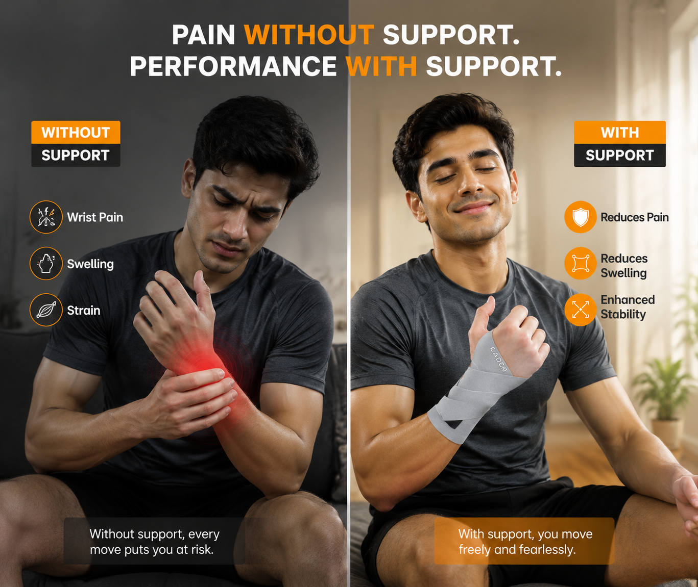 Fixed Spandex Sport Wrist Guard