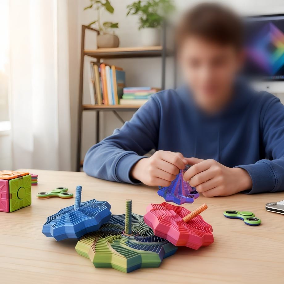 ๐ Colorful 3D Spiral Art Decor