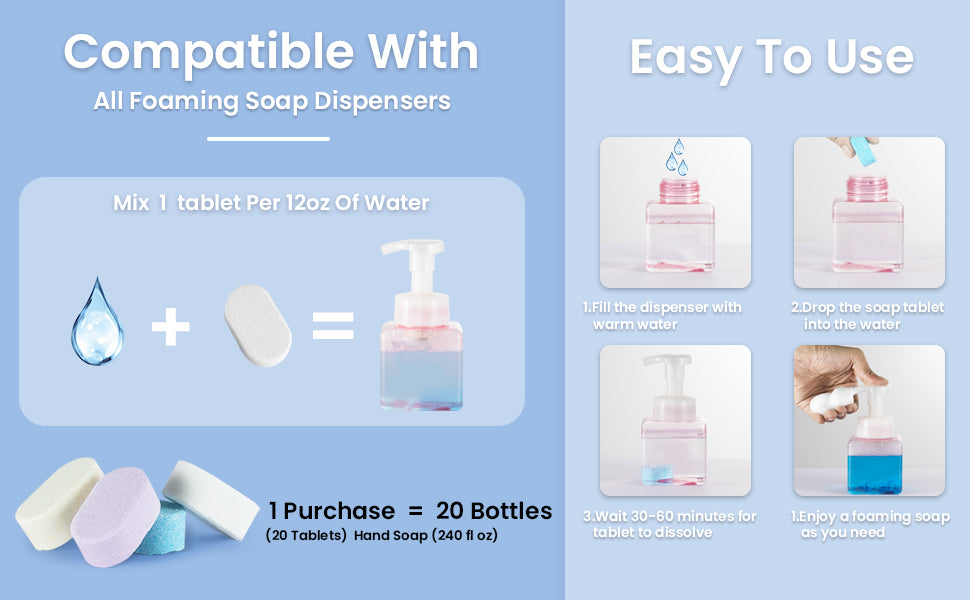 🫧 Foaming Hand Soap Tablets 🧼💖