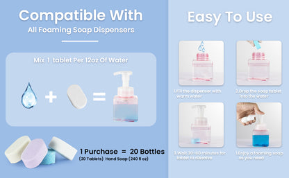 🫧 Foaming Hand Soap Tablets 🧼💖