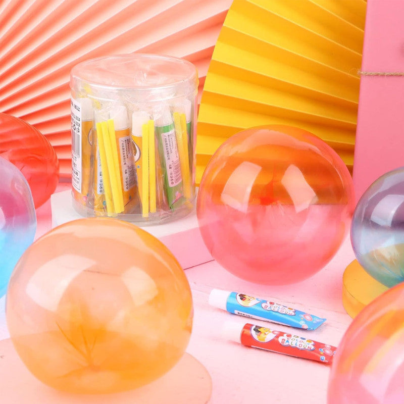 Magic Plastic Touchable Blow Bubbles Set