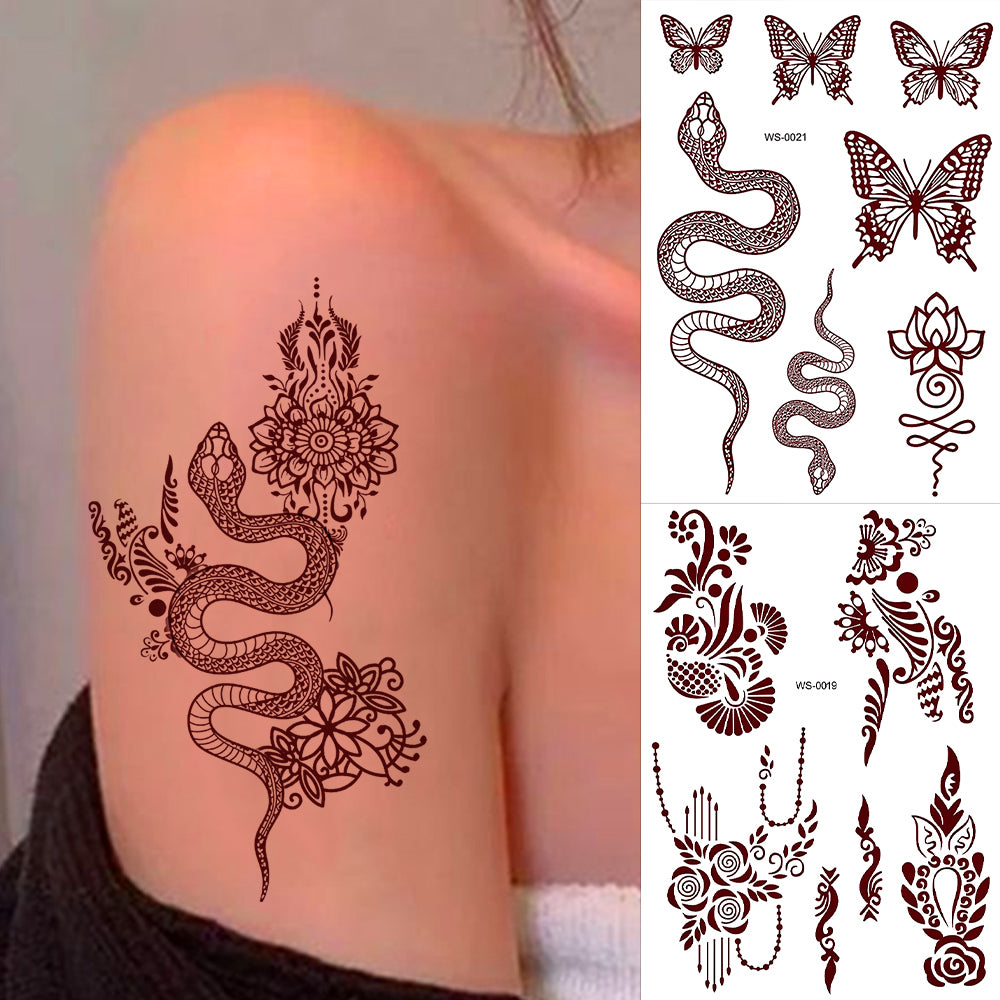 Waterproof Mehndi Stickers 🎨