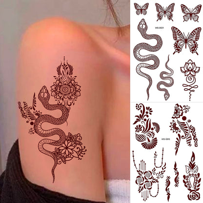 Waterproof Mehndi Stickers 🎨