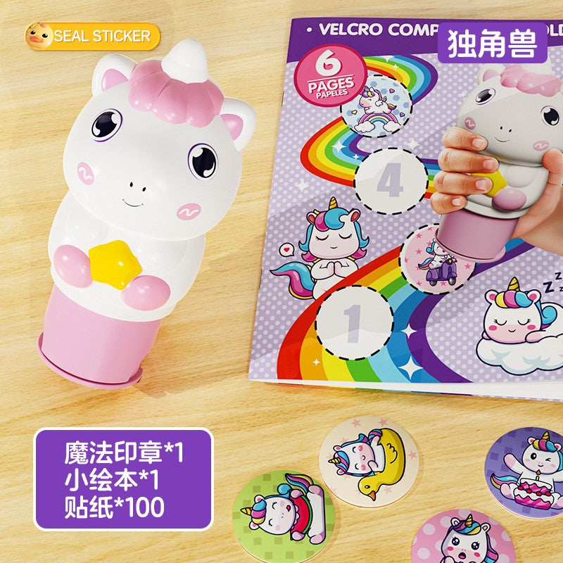 Cute Stamp Waterproof Stickers for Kids