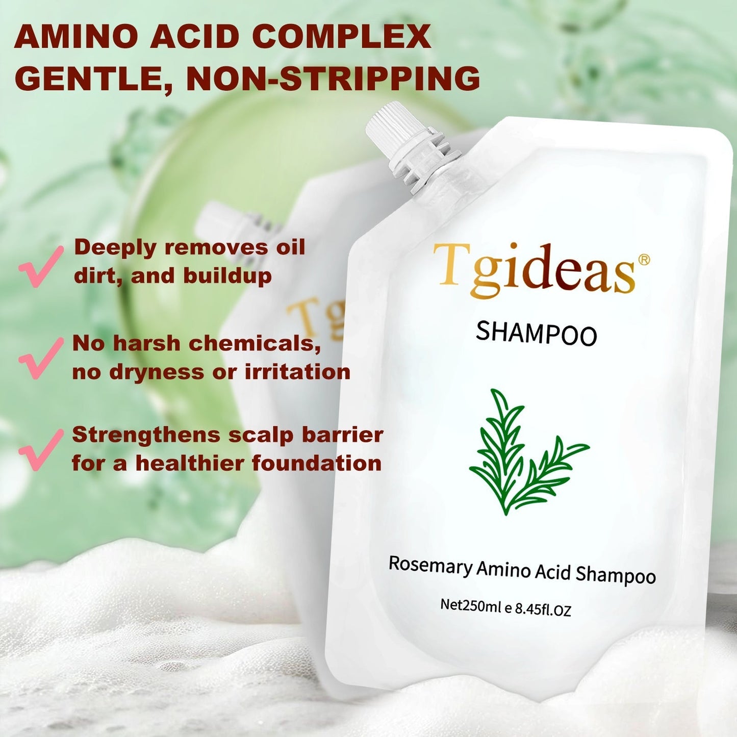 Tgideas® Rosemary & Zinc PCA Strengthening Shampoo
