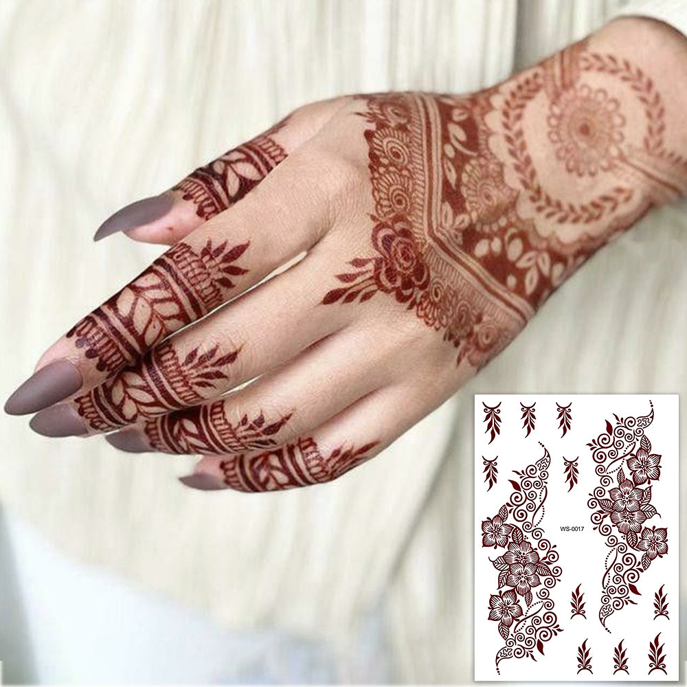 Waterproof Mehndi Stickers 🎨