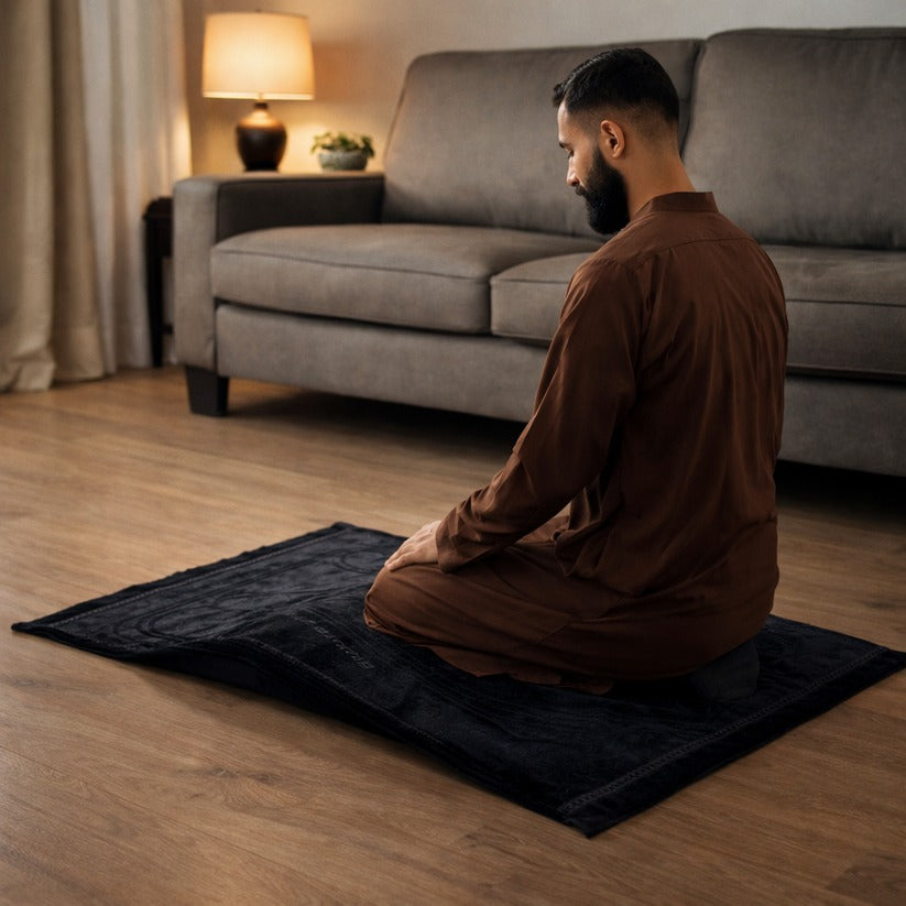 Sajood Relief Prayer Mat – Extra Large Islamic Rug for Knee & Joint Support