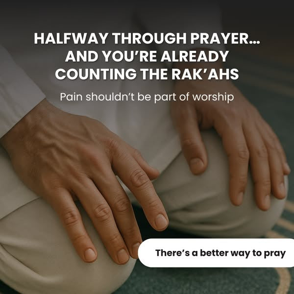 Sajood Relief Prayer Mat – Extra Large Islamic Rug for Knee & Joint Support