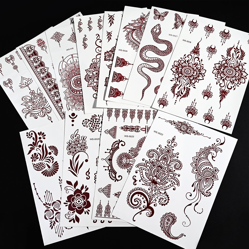 Waterproof Mehndi Stickers 🎨