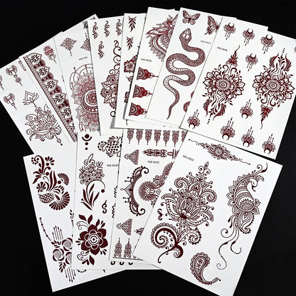 Waterproof Mehndi Stickers 🎨