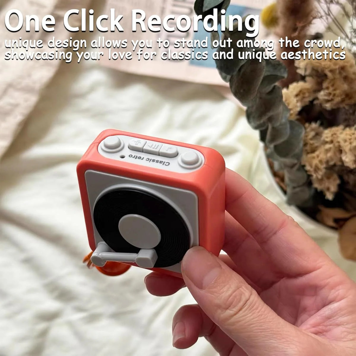 Vintage Mini Retro Recorder Keychain – Buyo.pk