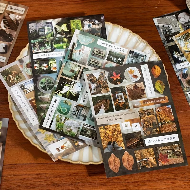 Retro japenese Style Stickers