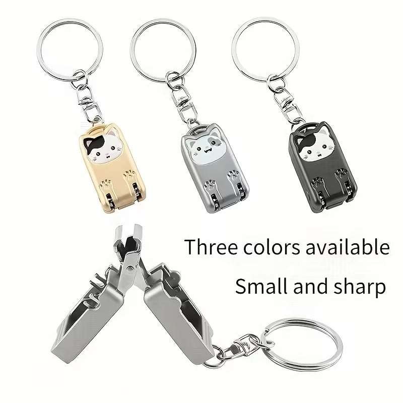 Cute Kitten Keychain Nail Clipper