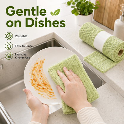 Thick Tear-Off Reusable Absorbent Kitchen Wipes (Original)