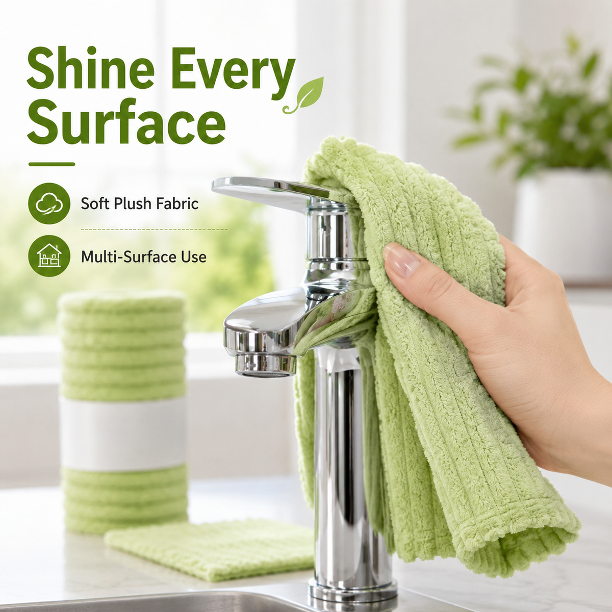 Thick Tear-Off Reusable Absorbent Kitchen Wipes (Original)
