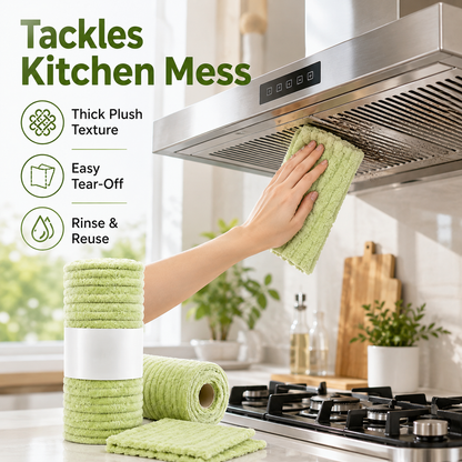 Thick Tear-Off Reusable Absorbent Kitchen Wipes (Original)