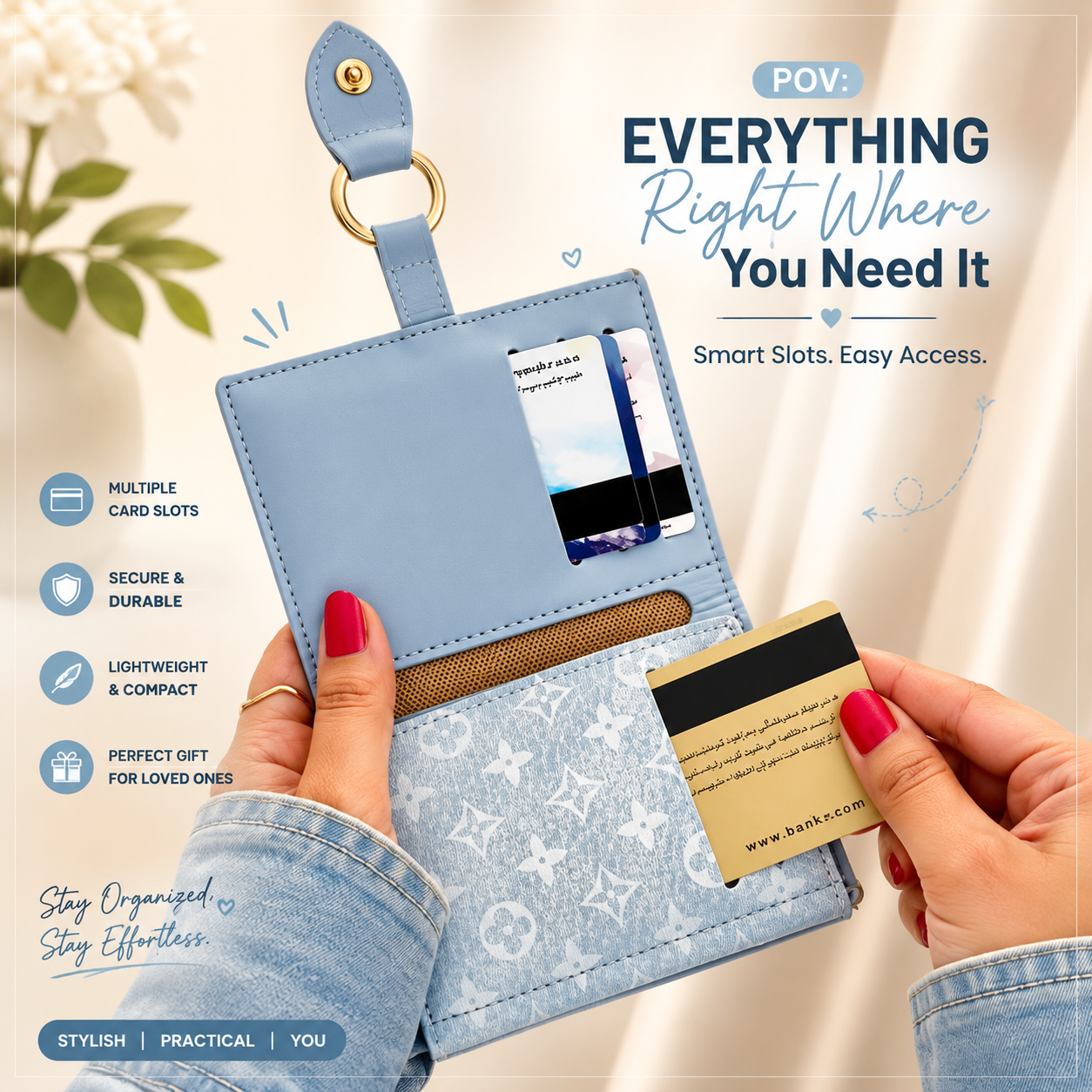 ✨ Stylish Mini Card Holder Wallet ✨