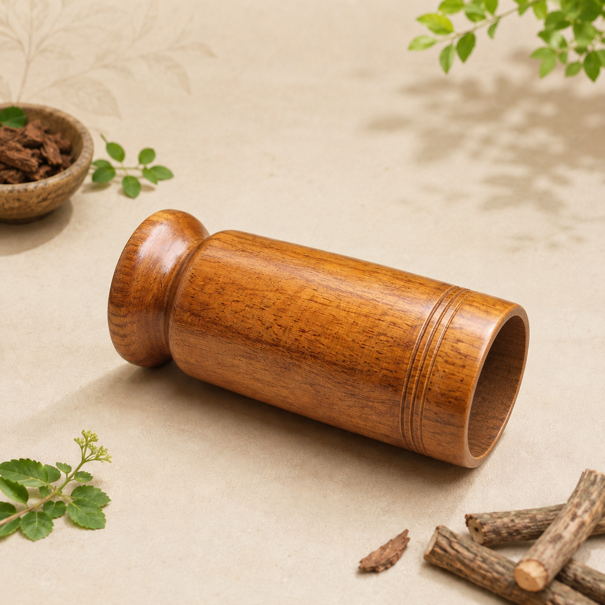 Ayurvedic Vijaysar Wood Sugar Control Glass (Original)
