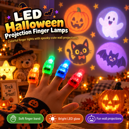 LED Halloween Projection Finger Lights – Finger Ring Toy