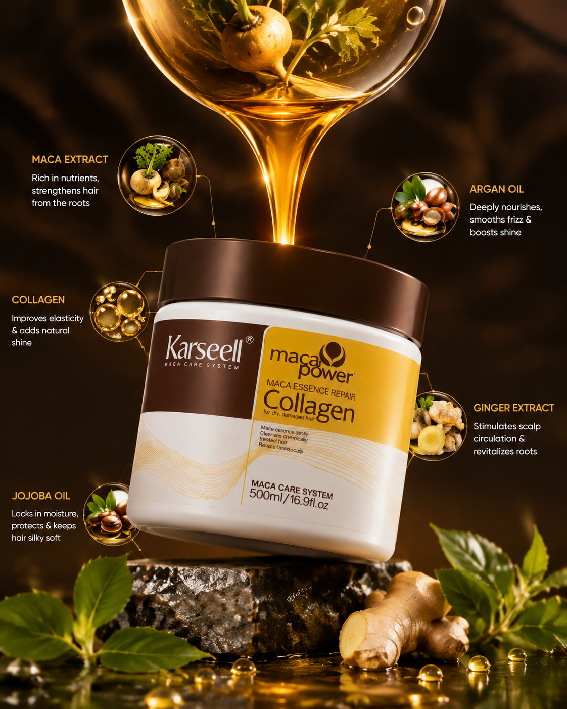 Karseell Maca Power Collagen Hair Mask ✨🌿