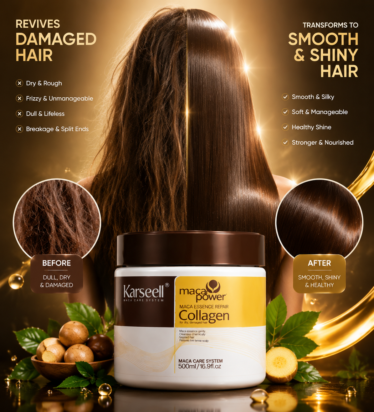 Karseell Maca Power Collagen Hair Mask ✨🌿