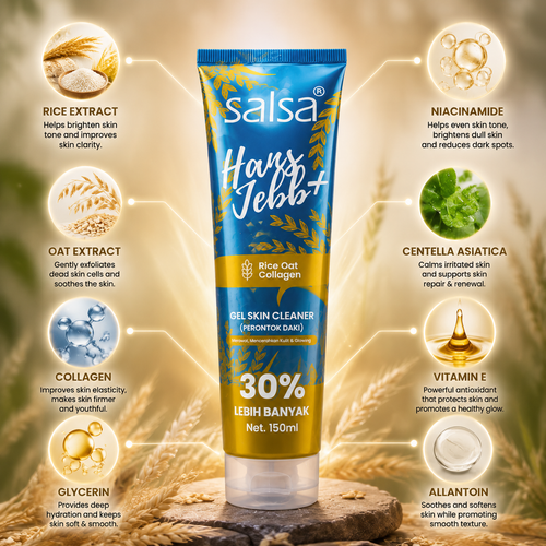 ✨ Salsa Rice Oat Collagen Gel Skin Cleaner ✨