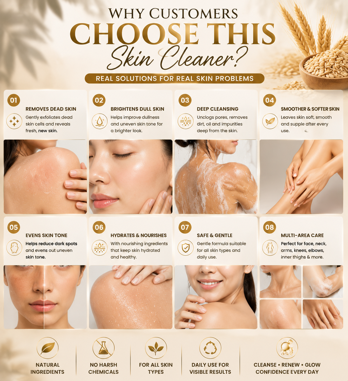 ✨ Salsa Rice Oat Collagen Gel Skin Cleaner ✨