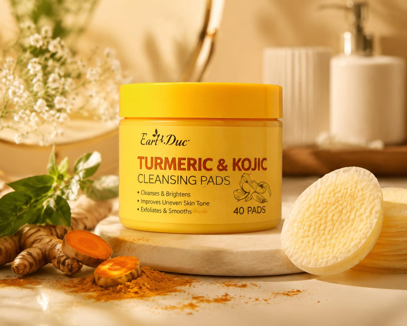 ✨ Turmeric & Kojic Cleansing Pads