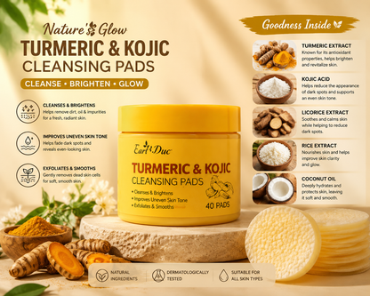 ✨ Turmeric & Kojic Cleansing Pads