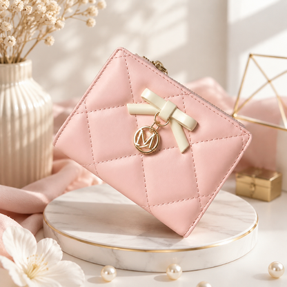 🎀 Elegant Quilted Women’s Wallet