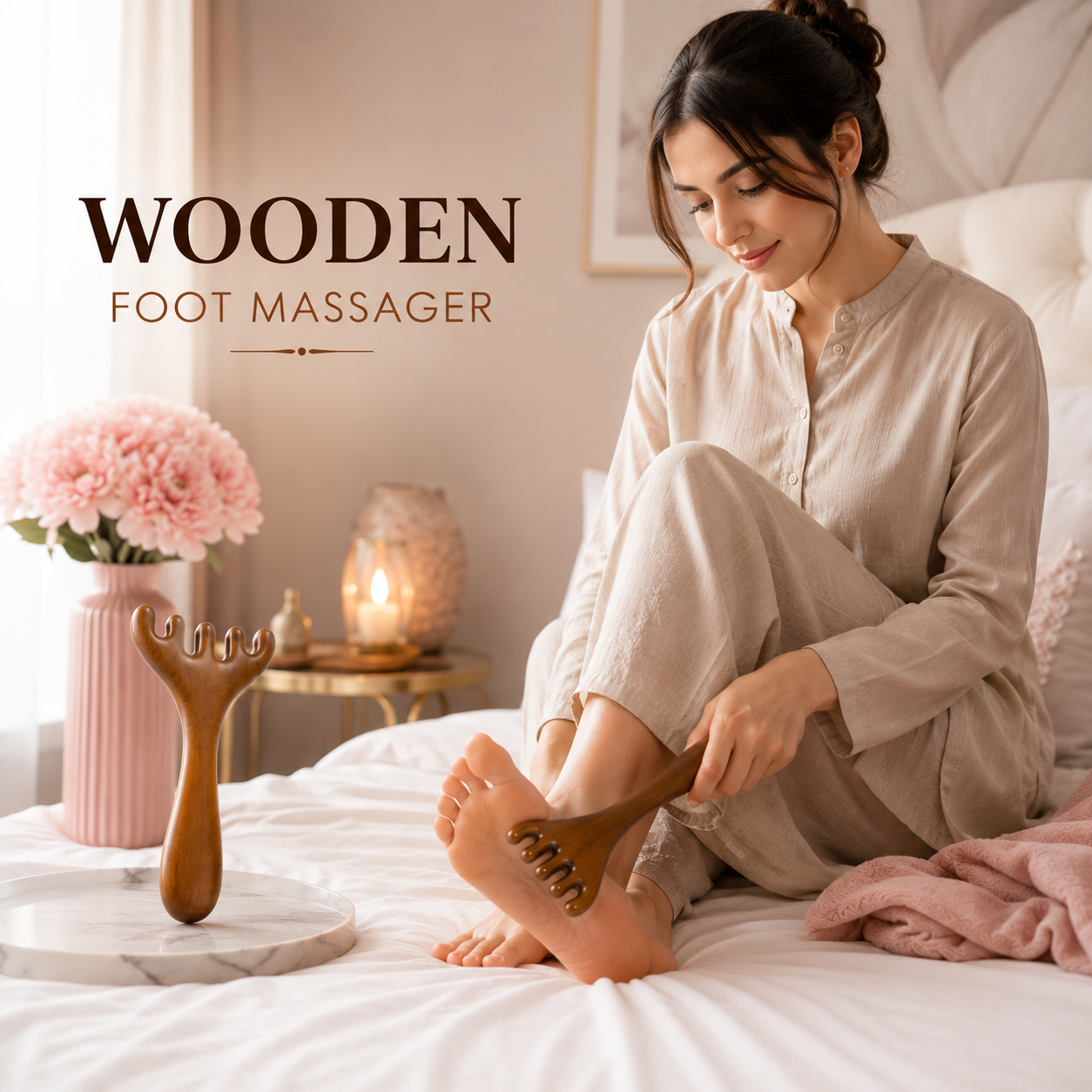 ✨ Natural Wood Body & Foot Massager