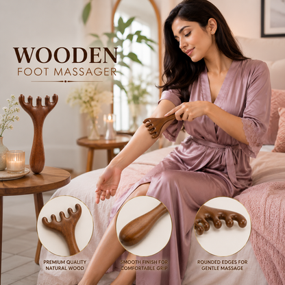 ✨ Natural Wood Body & Foot Massager