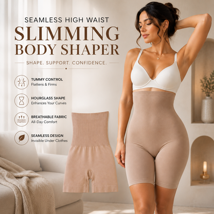 Seamless High Waist Slimming Body Shaper 🌿💖