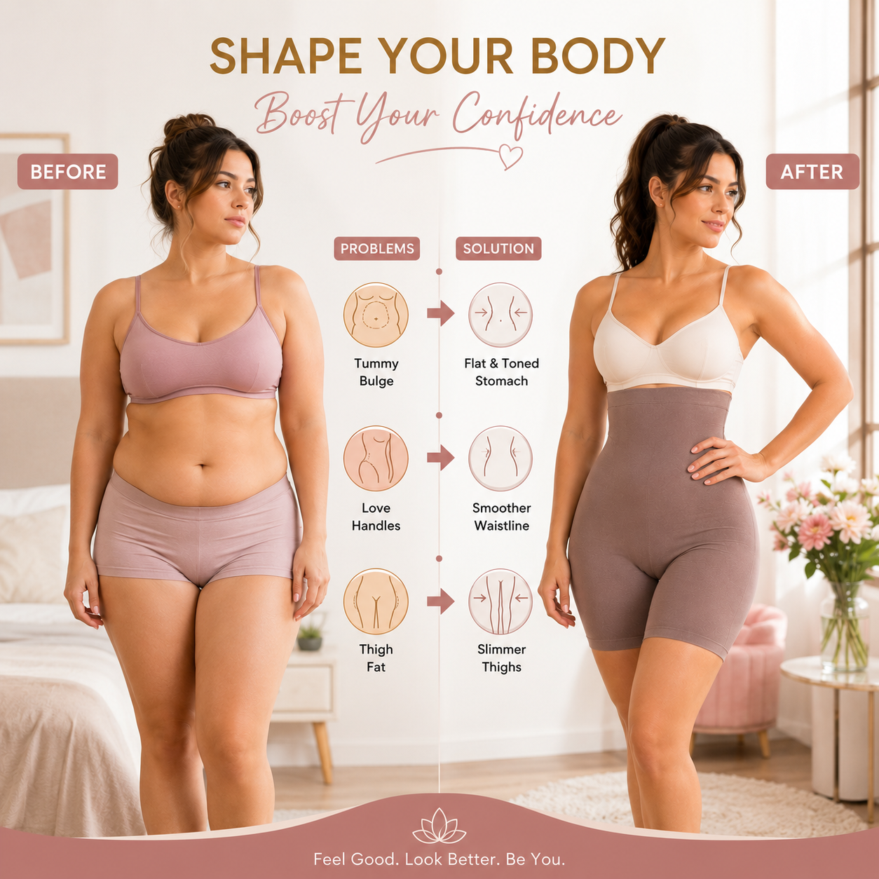 Seamless High Waist Slimming Body Shaper 🌿💖