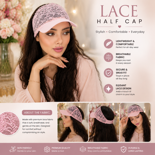 🌺 Lace Beauty Protection Cap