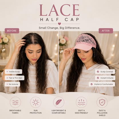 🌺 Lace Beauty Protection Cap