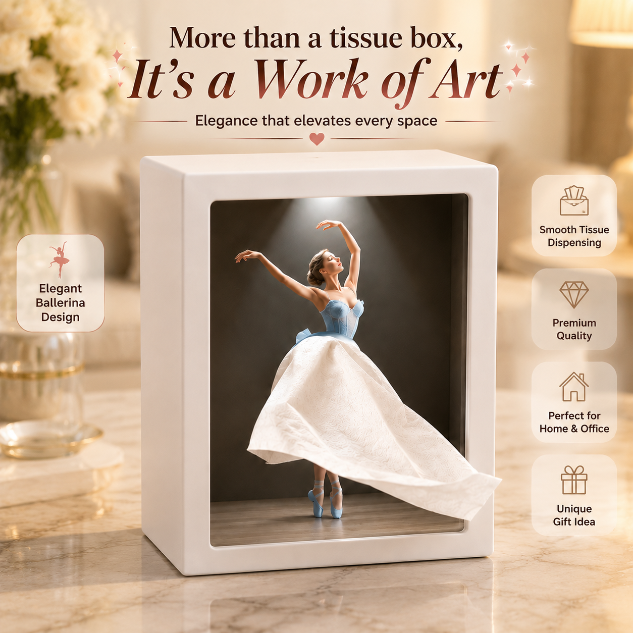 Ballerina Tissue Box