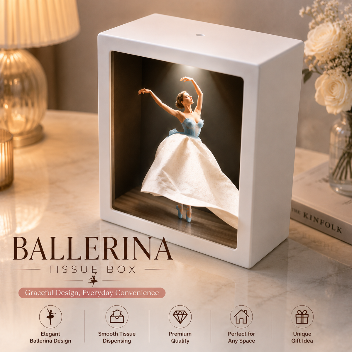 Ballerina Tissue Box