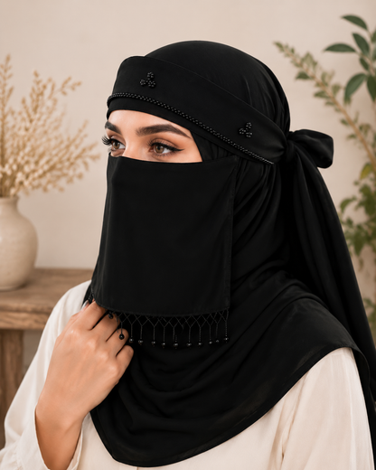 🖤 Ameera Beaded Niqab