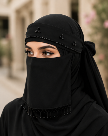 🖤 Ameera Beaded Niqab