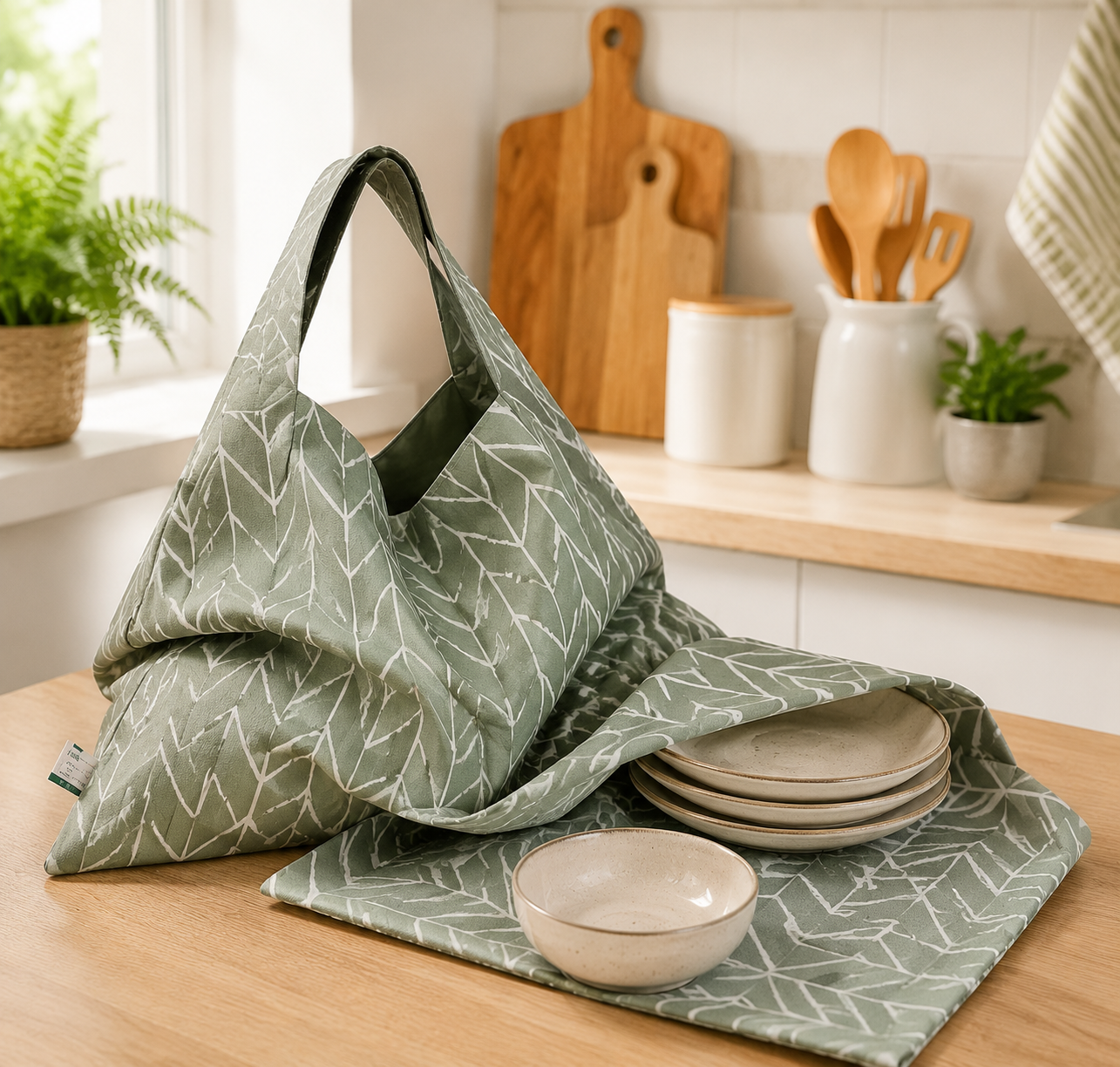 Matching Pie Bag &amp; Dish Cover 🥧✨