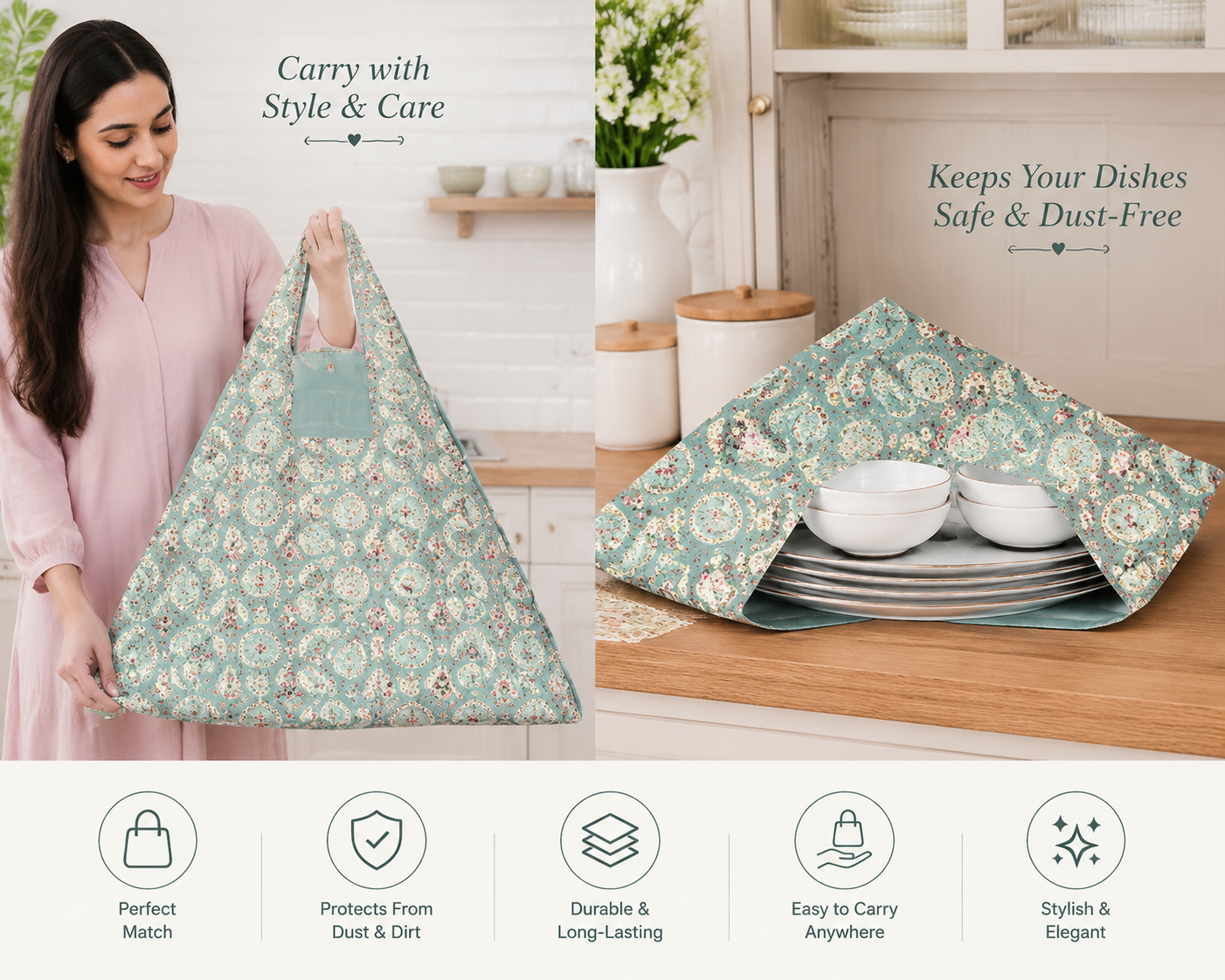 Matching Pie Bag &amp; Dish Cover 🥧✨
