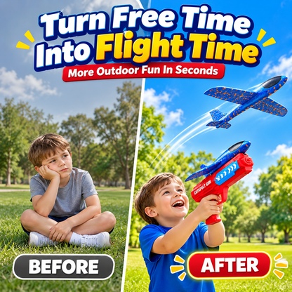 Catapult Airplane Launching Glider Gun For Kids