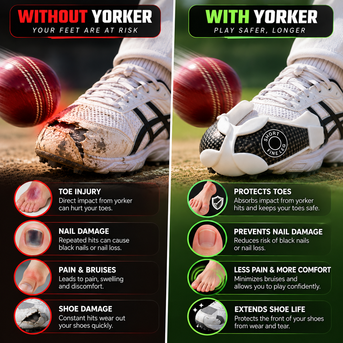 🏏 Yorker Shoe Protector