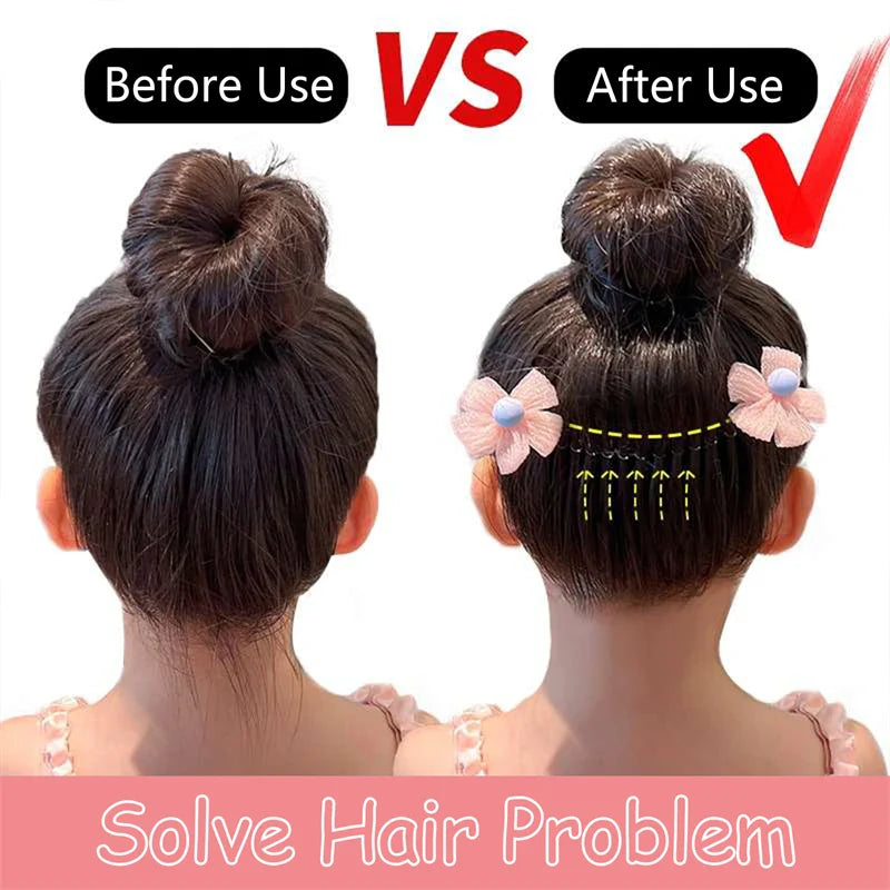 Girls Flower Bow Hair Comb