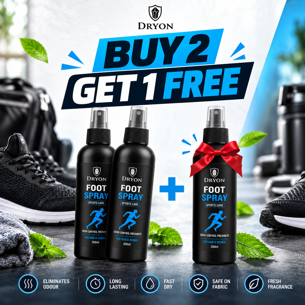 DRYON Foot Spray Sports Care