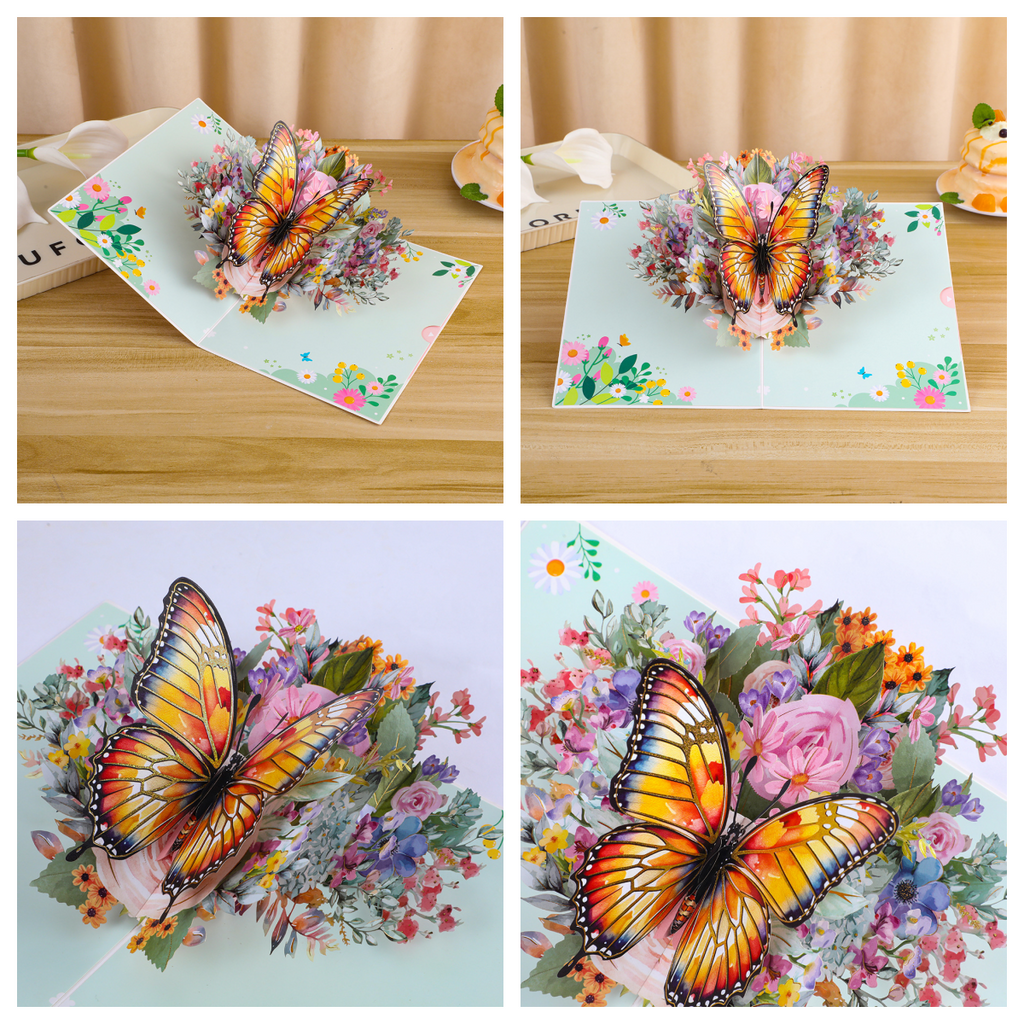 🦋🌸 3D Pop-Up Butterfly Greeting Card 🌸🦋