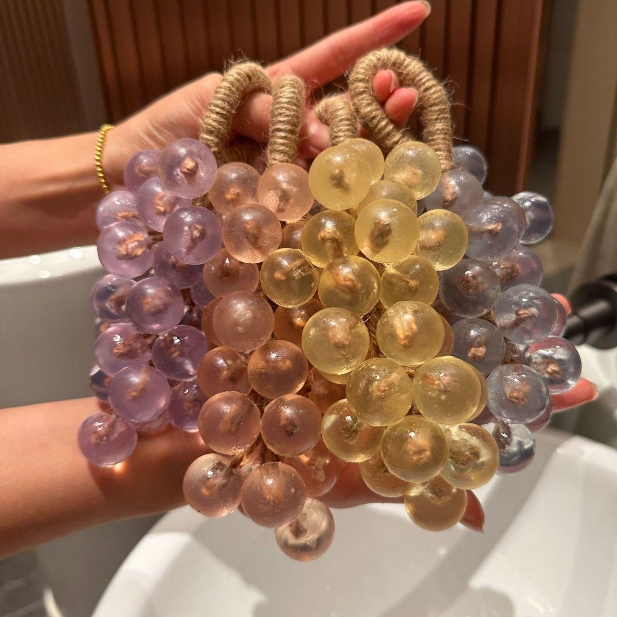 Grape-Shaped Handmade Soap ✨