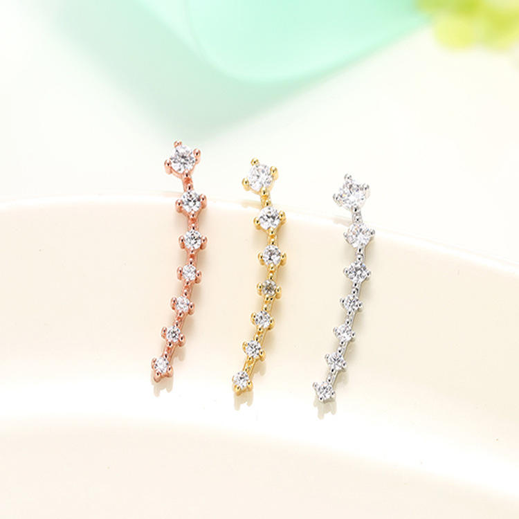 ✨ Elegant Crystal Ear Climber Earrings ✨