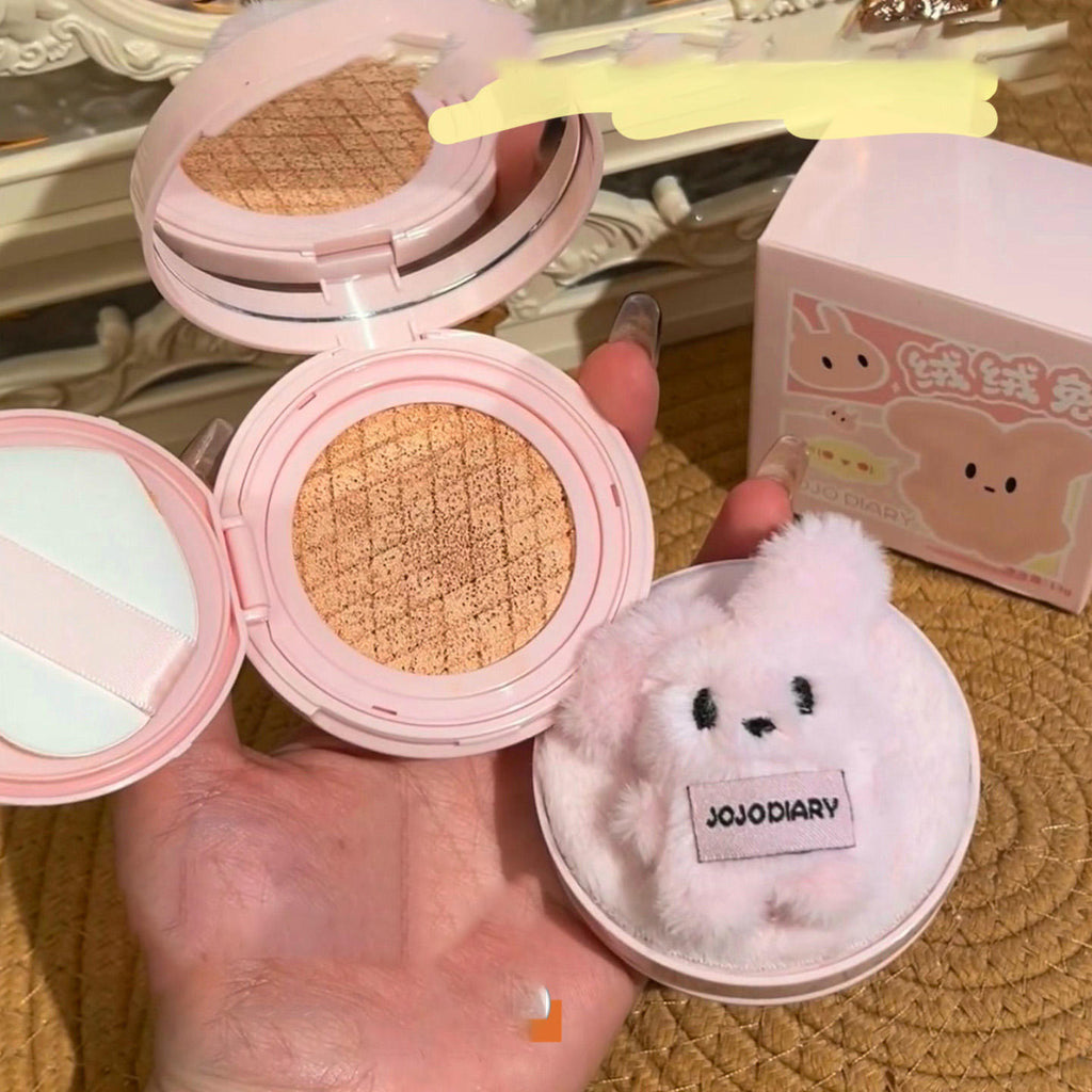 🐰💗 Cute Plush Cushion Compact – JOJODIARY Edition 💗🐰